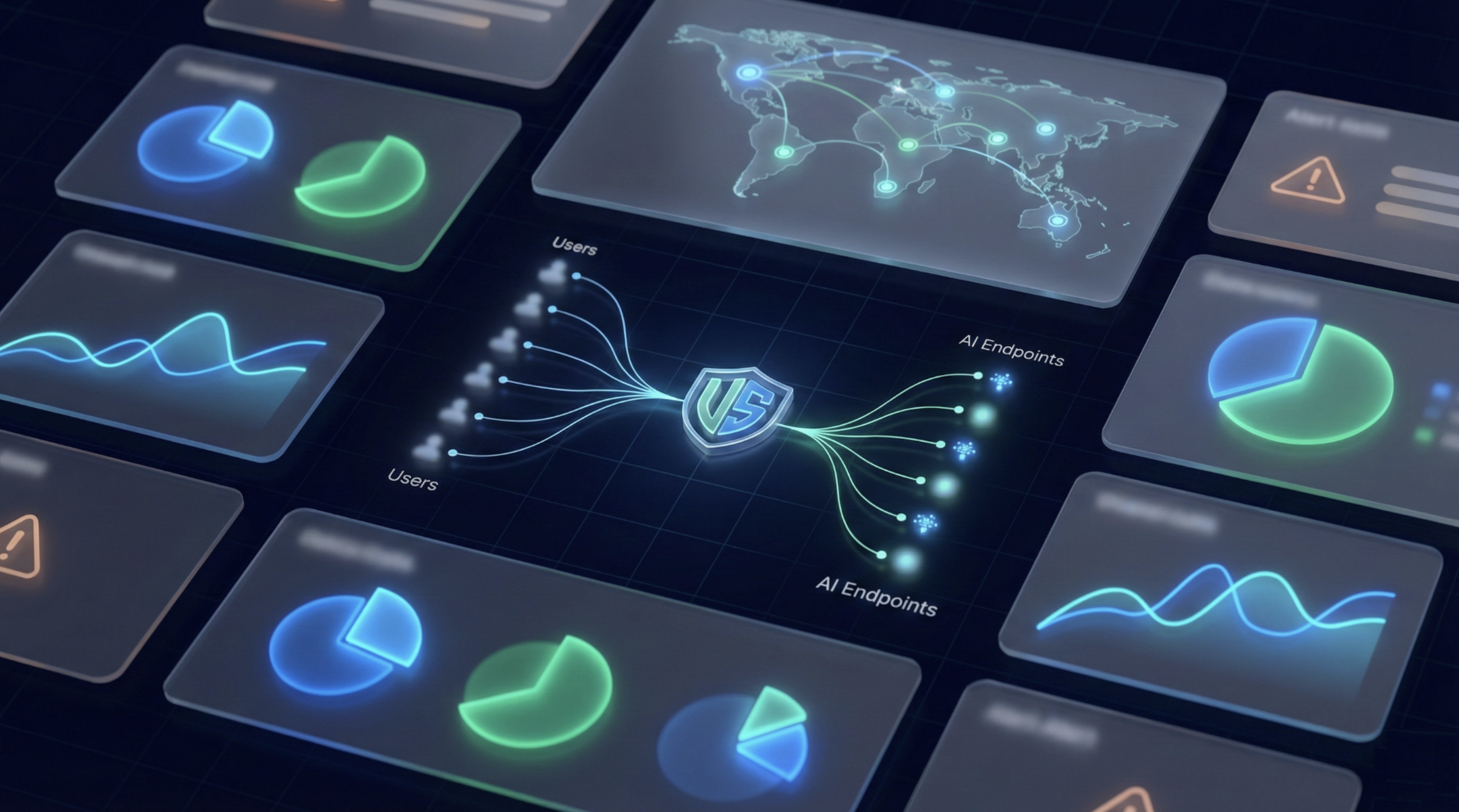Unseen Security visibility dashboard showing Shadow AI usage